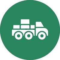 Mover Truck kreatives Icon-Design vektor