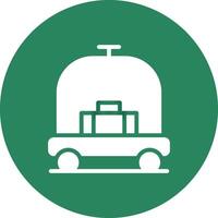 Hotelwagen kreatives Icon-Design vektor