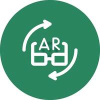 ar Brille kreativ Symbol Design vektor