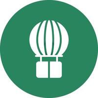 Heißluftballon kreatives Icon-Design vektor