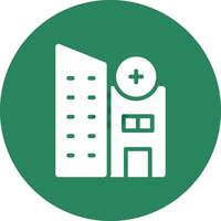 kreatives Icon-Design für Krankenhausimmobilien vektor