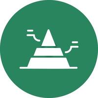 Basic Pyramide kreativ Symbol Design vektor