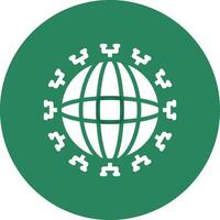 kreatives Icon-Design für globale Netzwerke vektor