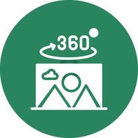 360 Grad Foto kreativ Symbol Design vektor