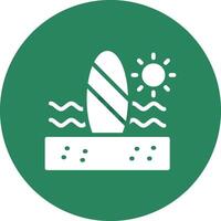Paddle Surf kreatives Icon-Design vektor