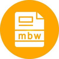mbw kreativ ikon design vektor