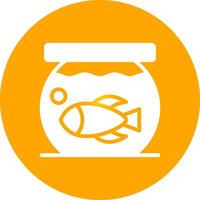 Fish Bowl kreatives Icon-Design vektor