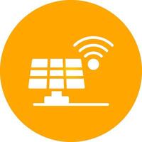 Solarpanel kreatives Icon-Design vektor