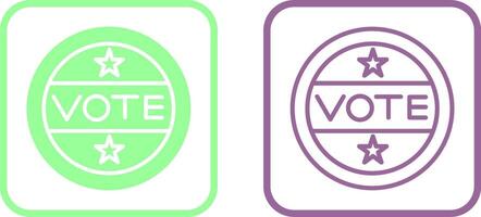 Abstimmungsaufkleber-Vektorsymbol vektor