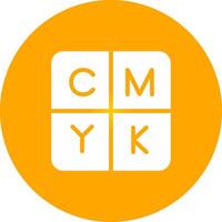 cmyk kreativ ikon design vektor