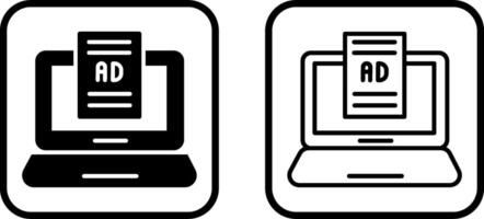 Internet Anzeigen Vektor Symbol
