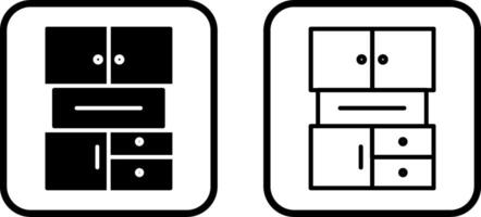 Vektorsymbol für Schränke vektor