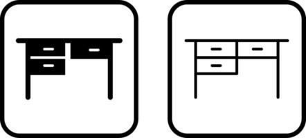 Tabelle mit Schubladen ii Vektor Symbol