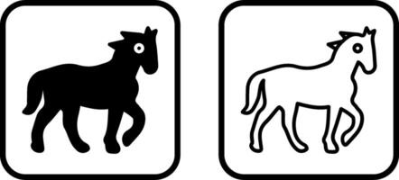 Pferd-Vektor-Symbol vektor