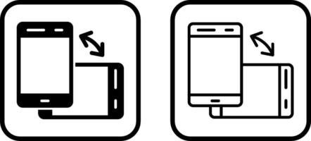 Vektorsymbol für Hochformat vektor