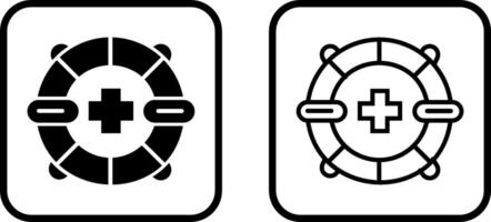 Vektorsymbol für Rettungsschwimmer vektor