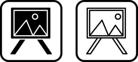 Malerei des Leinwandvektorsymbols vektor