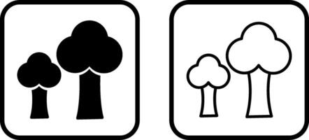 Bäume Vektor-Symbol vektor
