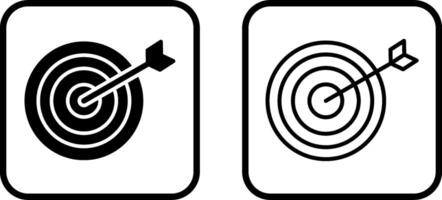 Dart-Spiel-Vektor-Symbol vektor