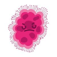 Covid 19 Coronavirus-Pandemie-Virus-Cartoon-Gefahrensymbol vektor