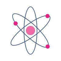 isoliertes Atom-Symbol-Vektor-Design vektor