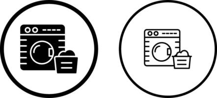 Vektorsymbol für Waschmaschine vektor