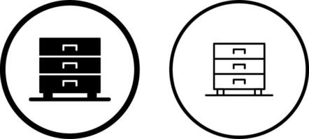 Vektorsymbol für Schubladen vektor