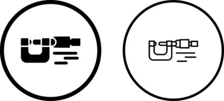 Mikrometer-Vektorsymbol vektor