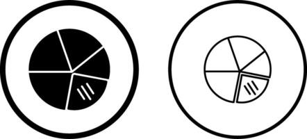 Kreisdiagramm-Vektorsymbol vektor