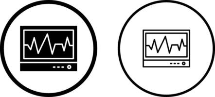 elektrokardiogram vektor ikon