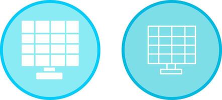 Vektorsymbol für Solarpanel vektor