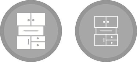 Vektorsymbol für Schränke vektor