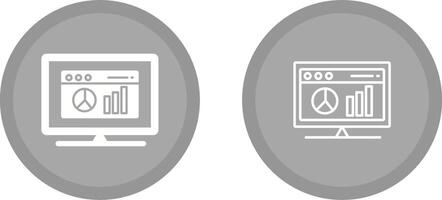 webbsida statistik vektor ikon