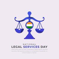 National legal Dienstleistungen Tag Papier Schnitt Stil Vektor Design Illustration zum Hintergrund, Poster, Banner, Werbung, Gruß Karte