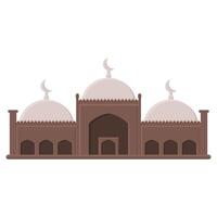 skön magnifik moské vektor. populär platser för muslimer. majestätisk och skön. vektor