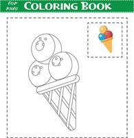 handgemalt Färbung Buch zum Kinder vektor