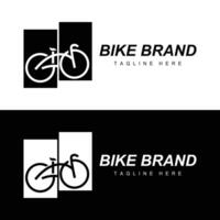 sport cykel logotyp design enkel fordon cykel silhuett ikon vektor