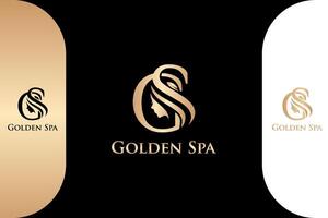 Spa Salon Luxus und modern Logo Vektor