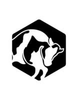 ko , buffel logotyp skydda aning vektor design