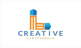 anfänglich l Logo Design Adobe Illustrator Kunstwerk vektor