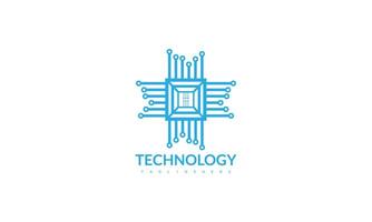 abstraktes Technologie-Logo vektor