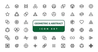 abstrakt Grafik geometrisch Symbole und Objekte. vektor