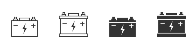 Auto Batterie Symbol. Vektor Illustration.