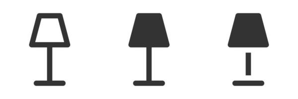 Nacht Lampe Symbol. Vektor Illustration.