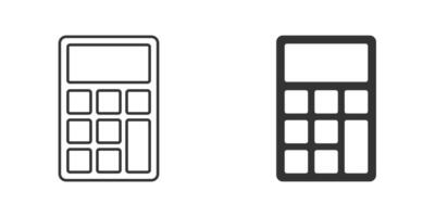 Taschenrechner Symbol. Ersparnisse, Finanzen unterzeichnen. Vektor Illustration.