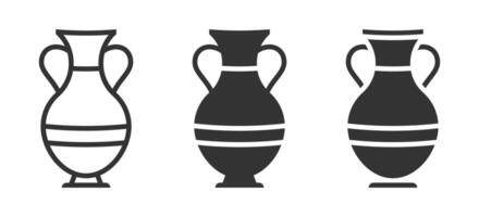 Amphora Symbol isoliert auf ein Weiß Hintergrund. Vektor Illustration.