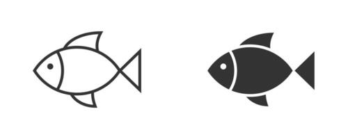 fisk ikon. enkel design. vektor illustration.