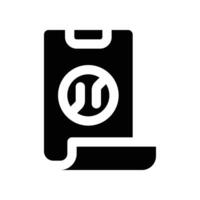 faltbar Telefon Symbol. Vektor Glyphe Symbol zum Ihre Webseite, Handy, Mobiltelefon, Präsentation, und Logo Design.