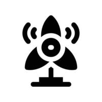 Windmühle Symbol. Vektor Glyphe Symbol zum Ihre Webseite, Handy, Mobiltelefon, Präsentation, und Logo Design.