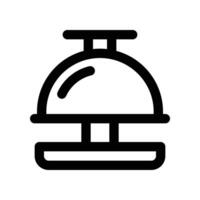 Ring Glocke Symbol. Vektor Linie Symbol zum Ihre Webseite, Handy, Mobiltelefon, Präsentation, und Logo Design.